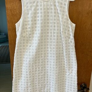 J.McLaughlin white shift sleeveless dress